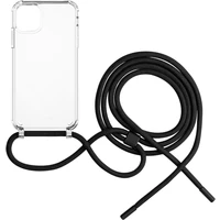 FIXED Pure Neck kryt s černou šňůrkou na krk pro Apple iPhone 11 - Pouzdra