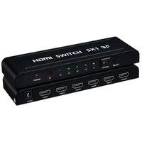 PremiumCord HDMI switch 5:1 kovový s dálkovým ovladačem a napájecím adaptérem - Ostatní