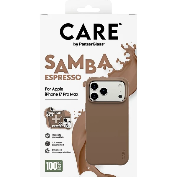 PanzerGlass® CARE Samba kryt s MagSafe Apple iPhone 17 Pro Max Espresso - Pouzdra - Obrázek 3NDH000K01