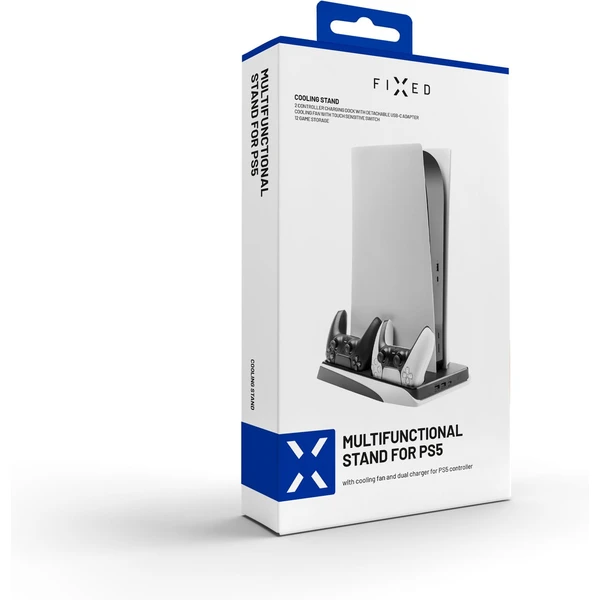 FIXED nabíjecí stanice s chlazením pro PlayStation 5 a DualSense černá - Dokovací stanice - Obrázek 3O1A700301
