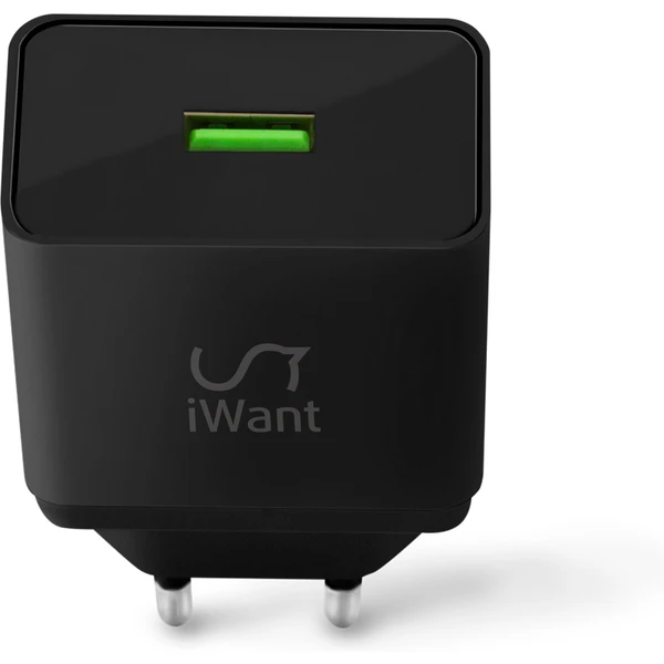 iWant 18W USB-A síťová nabíječka černá - Nabíječky - Obrázek 3P30000401