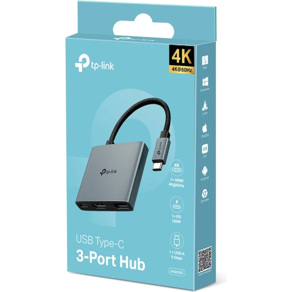TP-Link UH3020C USB Hub typu C 3v1 - USB huby - Obrázek 3PDO000K01