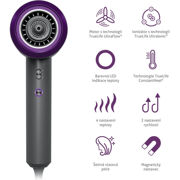 TrueLife HairDryer D3 fén na vlasy - Fény na vlasy - Obrázek 3PUL000K01