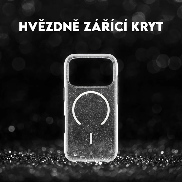PanzerGlass® CARE Star Lit kryt s MagSafe Apple iPhone 17 Pro třpytivý/bílý - Pouzdra - Obrázek 3QDH000K01