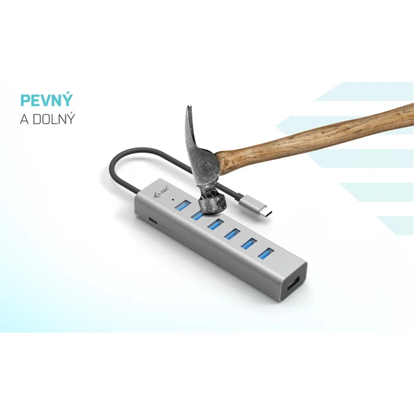 i-tec USB-C Charging Metal HUB 7 Port - USB huby - Obrázek 3QUG100501
