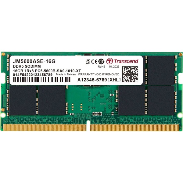 TRANSCEND 16GB DDR5 5600 CL46 SO-DIMM (JM5600ASE-16G)