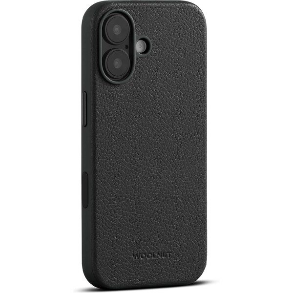 Woolnut MagSafe kožený kryt iPhone 17 černý