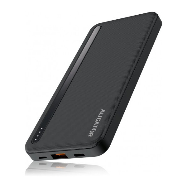 Aligator powerbanka 10000mAh černá PBAL1050BK Černá