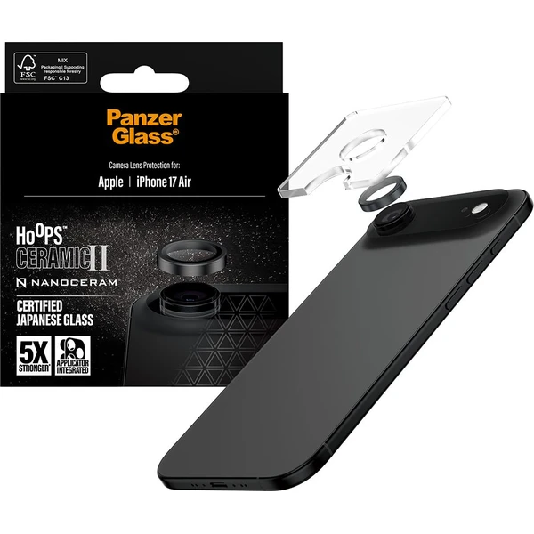 PanzerGlass® Hoops Ceramic II skla Apple iPhone Air - Ochranné folie a skla - Obrázek 3UEH000K01