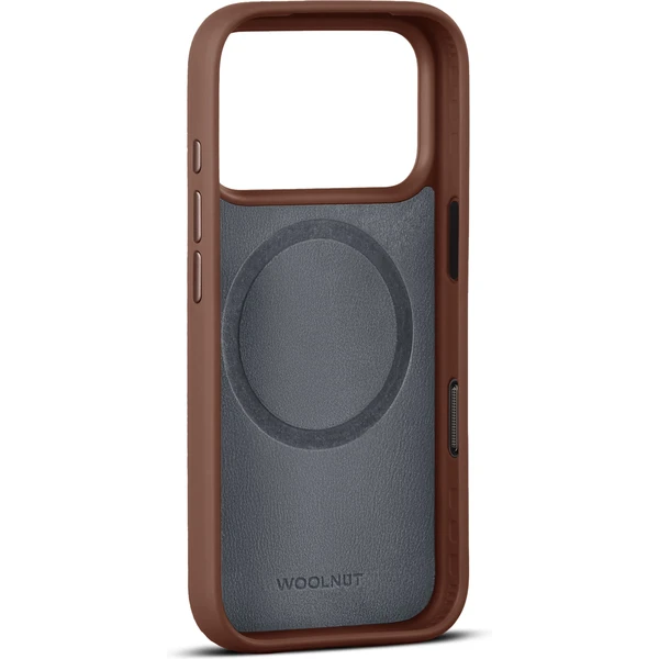 Woolnut MagSafe kožený kryt iPhone 17 Pro hnědý - Pouzdra - Obrázek 3ULH000K01