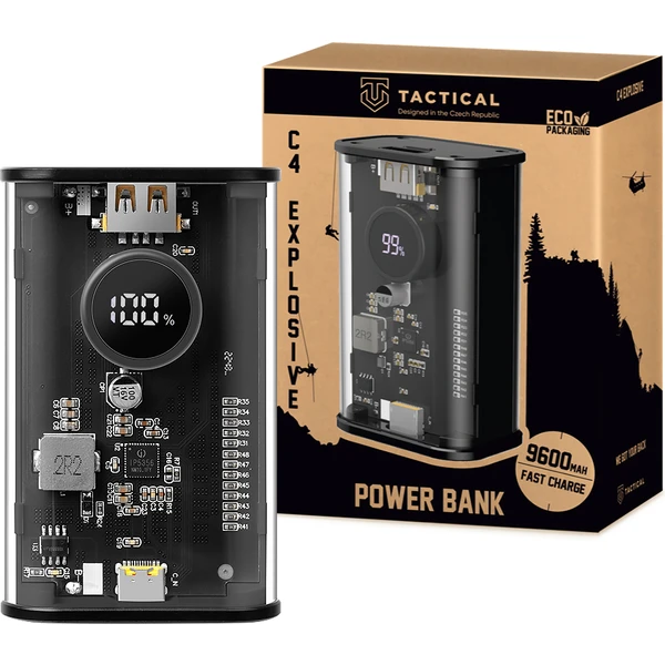 Tactical C4 Explosive powerbanka 9600mAh černá - Powerbanky - Obrázek 3VC3000601