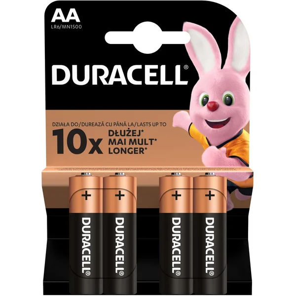 Duracell Basic AA alkalická baterie, 4 ks - Baterie - Hlavní obrázek