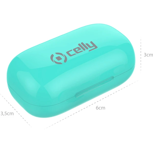 CELLY Twins Air Wireless bezdrátová sluchátka tyrkysová - Sluchátka - Obrázek 3VI0000401