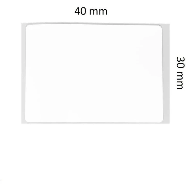 Niimbot štítky ER 40x30mm 230ks pro B21, B3S, B1 čiré - Pásky pro štítkovače - Obrázek 3WR0000N01