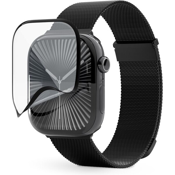 Epico 3D+ FlexiGlass pro Apple Watch SE/Series 4/5/6 40mm s posuvným aplikátorem