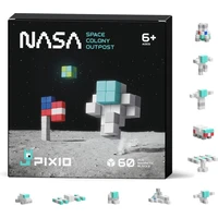PIXIO NASA - Koloniální základna magnetická stavebnice - Chytré hračky
