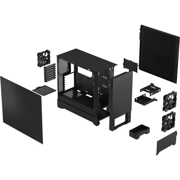 Fractal Design Pop Silent černá - Počítačové skříně - Obrázek 3ZCVF00101