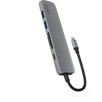 Epico 6v1 hliníkový hub 8K s USB-C hvězdně vesmírně šedý - USB huby