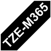 Brother TZe-M365 matná páska bílá na černém 36 mm - Pásky pro štítkovače