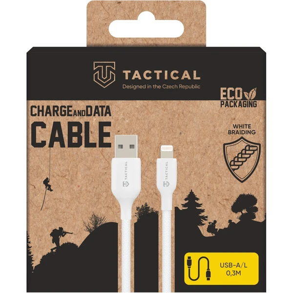 Tactical Stitch Thread USB-A/Lightning napájecí kabel 12W 0,3m bílý - Kabely a redukce - Obrázek 3a11cfbb909643c997e888001e770804