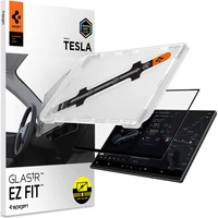 Spigen EZ Fit Anti Glare Matte FC tvrzené sklo Tesla Model Y L 2026 černé - Ochranné folie a skla