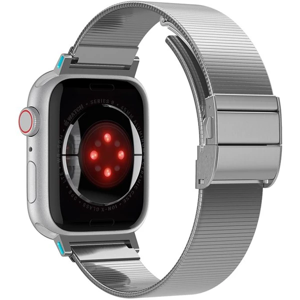Spigen Sleek Link řemínek Apple Watch 49/46/45/44/42mm stříbrný - Řemínky - Obrázek 3a23052459cc4c25bec4c39198393bc6