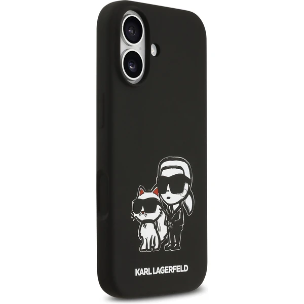 Karl Lagerfeld Liquid Silicone K&CH Sketch MagSafe kryt iPhone 17 černý - Pouzdra - Obrázek 3a327d55288048c9b757b9dff9f8abf9