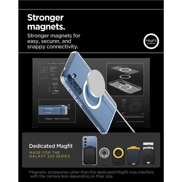 Spigen Ultra Hybrid MagSafe kryt Samsung Galaxy S25+ bílý - Pouzdra - Obrázek 3a3679f313484a859071d08a4b6fdd0c