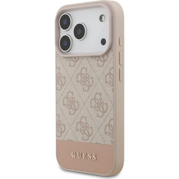 Guess PU 4G Stripe Zadní Kryt pro iPhone 17 Pro růžový - Pouzdra - Obrázek 3a4cda1218014eb7aa4cb72d9dfce0cc