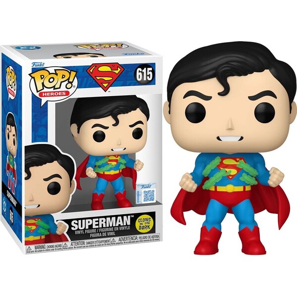 Funko POP! #615 Heroes: DC Comics - Superman (Metropolis Suit) (GITD) (Exclusive)