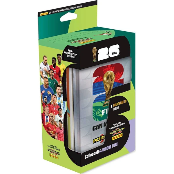 Panini FIFA World Cup 2026 Adrenalyn - Plechová krabička (Classic) - Fotbalové karty - Obrázek 3a54c09439fa42db80a07fa17081e4b4