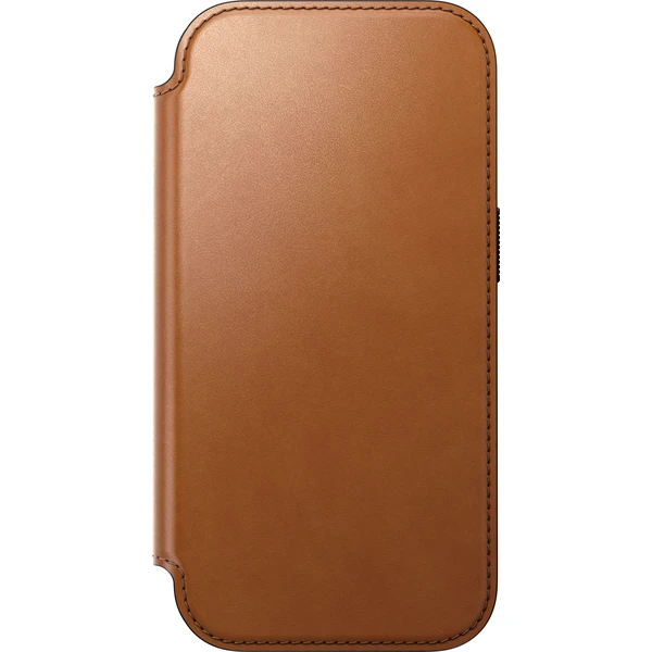 Nomad Modern Leather Folio (Horween) MagSafe kožené pouzdro iPhone 17 Pro/18 Pro Saddle - Pouzdra - Obrázek 3a6255a2ce754c42812b9b9d1b20851e