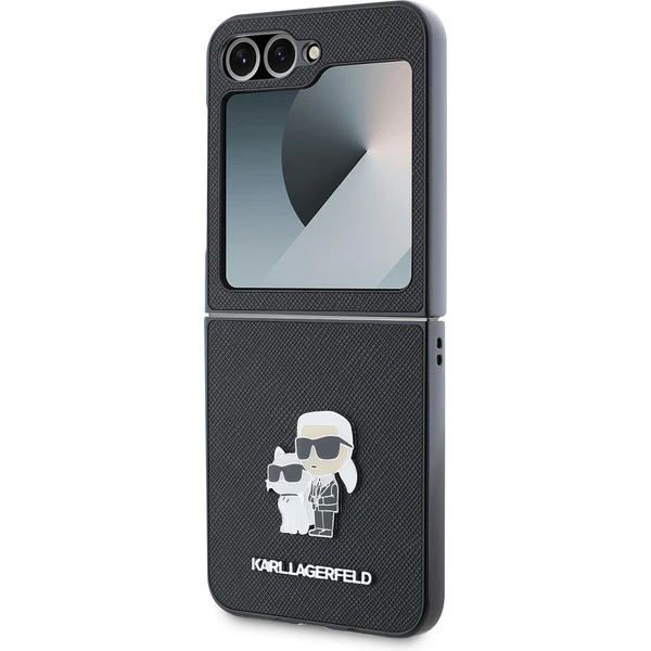 Karl Lagerfeld PU Saffiano Karl and Choupette kryt Samsung Galaxy Z Flip 6 černý - Pouzdra - Obrázek 3a779c2267c94de596a91078aacf9a8d
