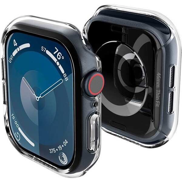Spigen Thin Fit pouzdro Apple Watch 10 (46mm) čiré