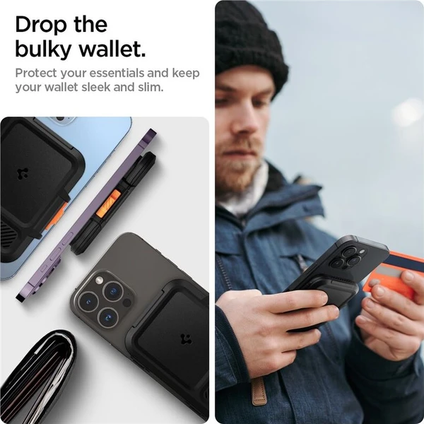 Spigen Lock Fit MagSafe Wallet peněženka černá - Peněženky - Obrázek 3ad4247d66504beebd18c7594956780e
