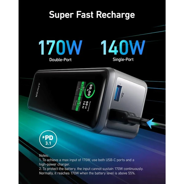 Anker Prime powerbanka 26250mAh, 300W černá - Powerbanky - Obrázek 3af9a8e14cae4460a7812850b8a679c8