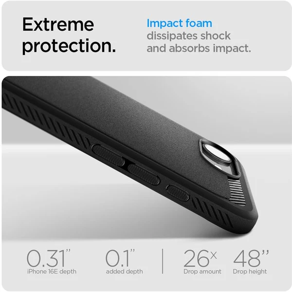 Spigen Rugged Armor MagSafe kryt iPhone 17e/16e matně černý - Pouzdra - Obrázek 3afd01534ed0453aa980de346a354742
