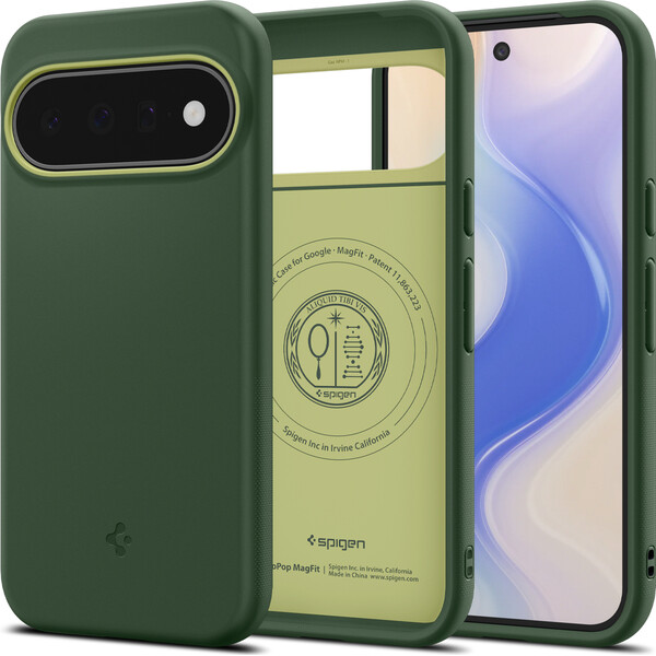 Spigen Nano Pop MagSafe kryt Google Pixel 11 avo green