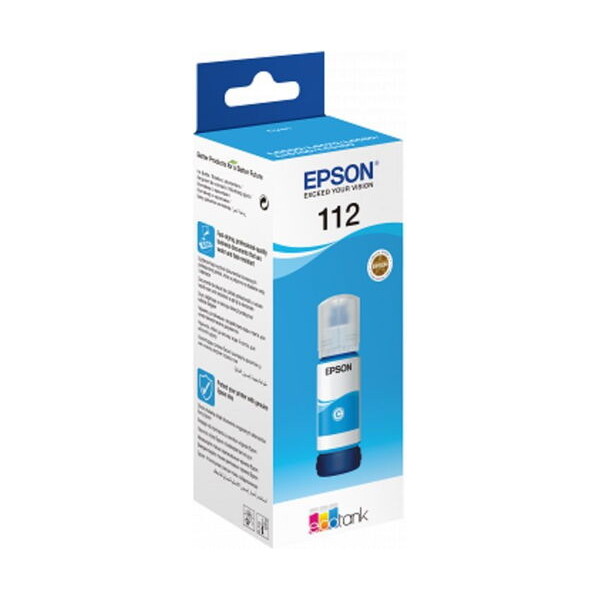 Inkoustová náplň Epson 112 EcoTank - azurový
