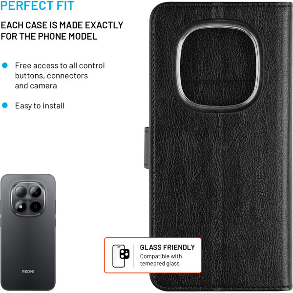 FIXED Opus flipové pouzdro Xiaomi Redmi Note 15 Pro 5G černé - Pouzdra - Obrázek 3b83feadd5994665a46068956d85ed4c