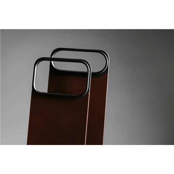 Nomad Magnetic Leather Back (Horween) Magsafe kožený kryt iPhone 17 Pro Black - Pouzdra - Obrázek 3b8b0cab00a345fd82d3d7ec0afec100