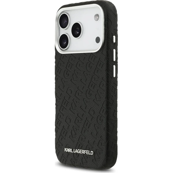 Karl Lagerfeld Grained PU Repeated Logo MagSafe kryt iPhone 17 Pro černý - Pouzdra - Obrázek 3b912d69dbc94d45a95665bc1ece3e1c
