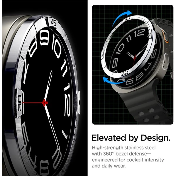 Spigen Bezel Tune (Pilot) ochranný kroužek Galaxy Watch8 (44mm) stříbrný - Pouzdra - Obrázek 3b9857eb5c324d338d6885bf659edb9a