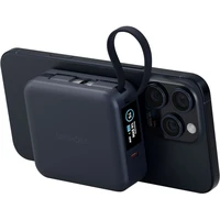ENERGEA MagPac Mini Plus MagSafe powerbanka s kabelem, 10000mAh, modrá - Powerbanky