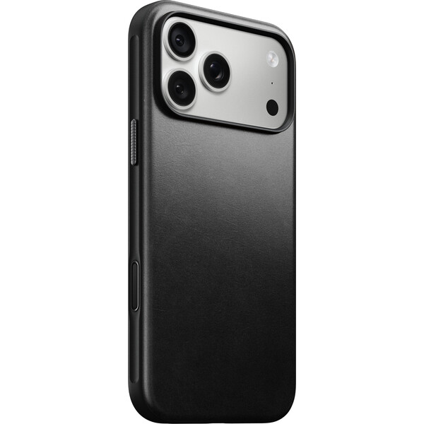 Kožené flipové pouzdro pro iPhone 18 Pro Max/17 Pro Max Nomad Modern Leather Folio - černá