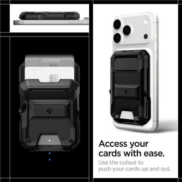 Spigen Tough Armor Pro Wallet MagSafe peněženka pro 5 karet černá - Peněženky - Obrázek 3bb7ca469a70421cafa2f8c7708adcc4