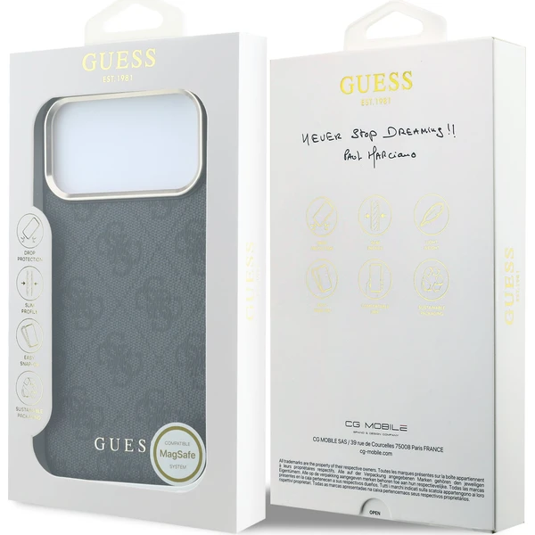 Guess PU Leather 4G Gold Frame MagSafe kryt iPhone 18 Pro černý - Pouzdra - Obrázek 3bdc89998508445c9fa8e242573d1315