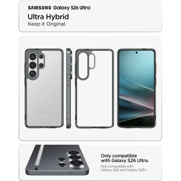 Spigen Ultra Hybrid kryt Samsung Galaxy S26 Ultra šedý - Pouzdra - Obrázek 3bef41cee94e4570b2f21ca1d61775a3