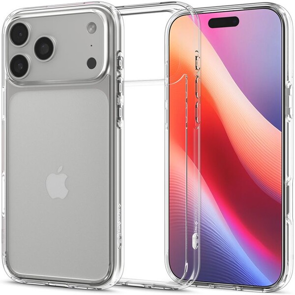 Spigen Ultra Hybrid kryt iPhone 17 Pro crystal clear