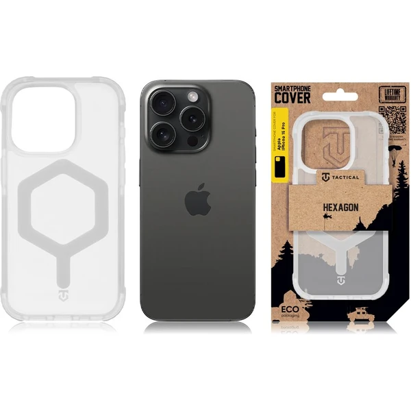 Tactical MagForce Hexagon kryt Apple iPhone 15 Pro bílý - Pouzdra - Obrázek 3c3670d6f96549f3972cbd148c65be89